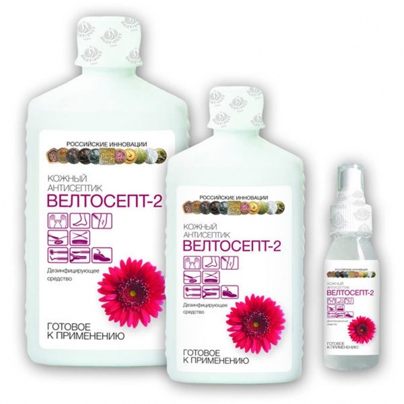 Дез.средство-кожный антисептик"Велтосепт-2", 1л.