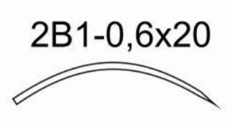 Игла хирургическая 2В1-0,6*20