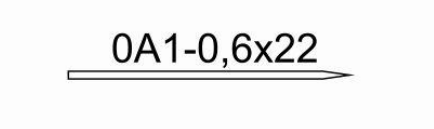 Игла хирургическая 0А1-0,6х22
