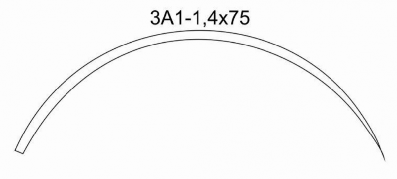 Игла хирургическая 3А1-1,4х75